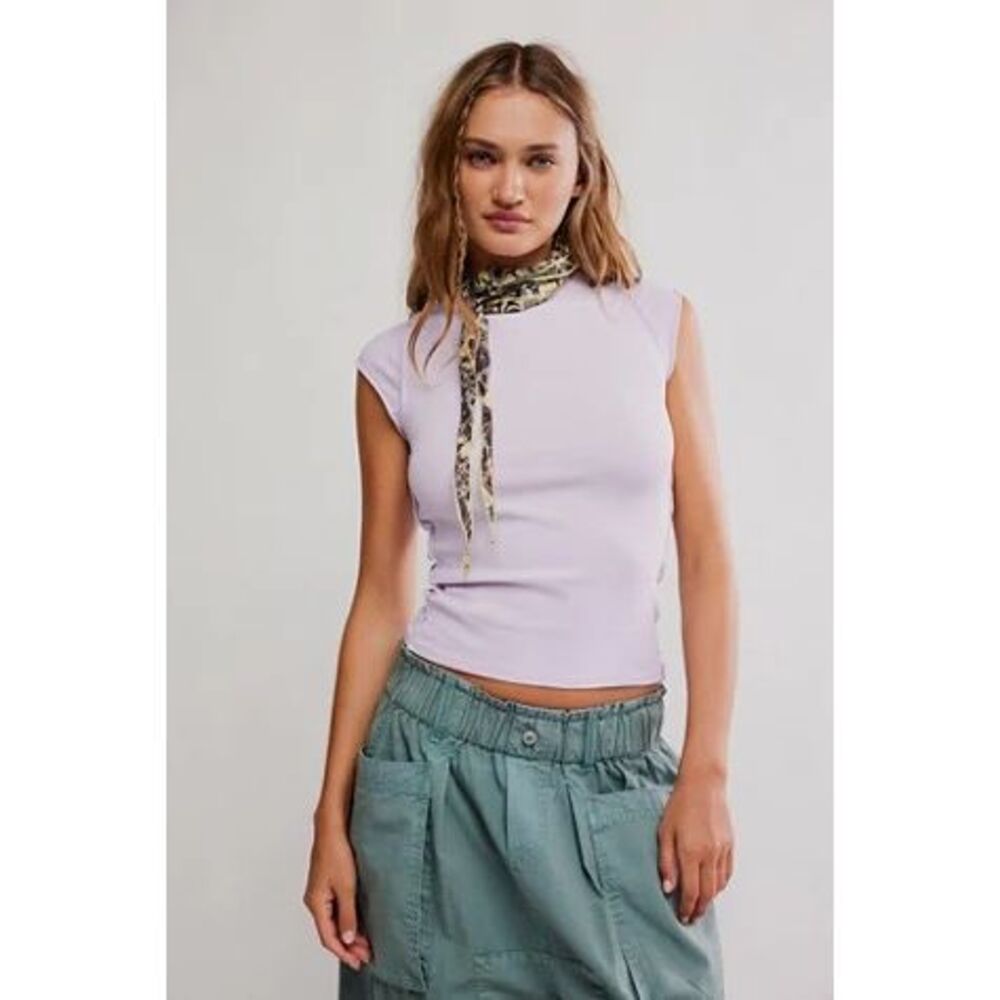 Free People We the Free Ever Had Tee in lavender purple XS NEW